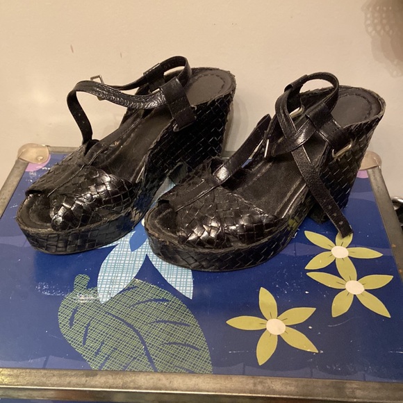 Vintage Shoes - Vintage Platform Heels